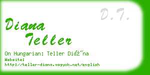 diana teller business card